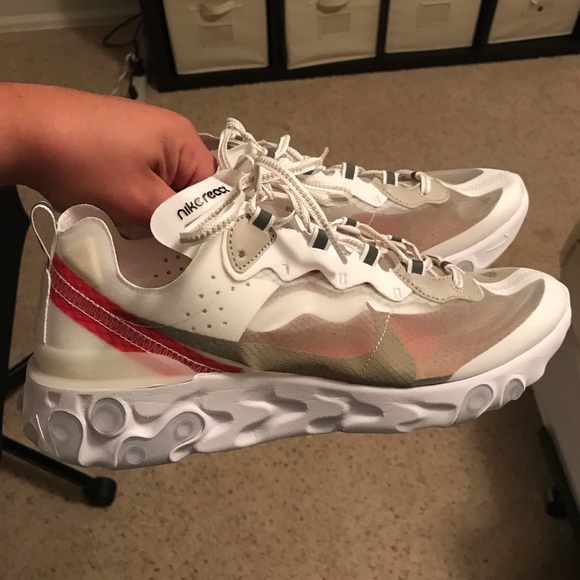 nike react 87 light bone